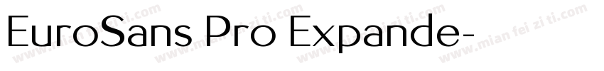 EuroSans Pro Expande字体转换